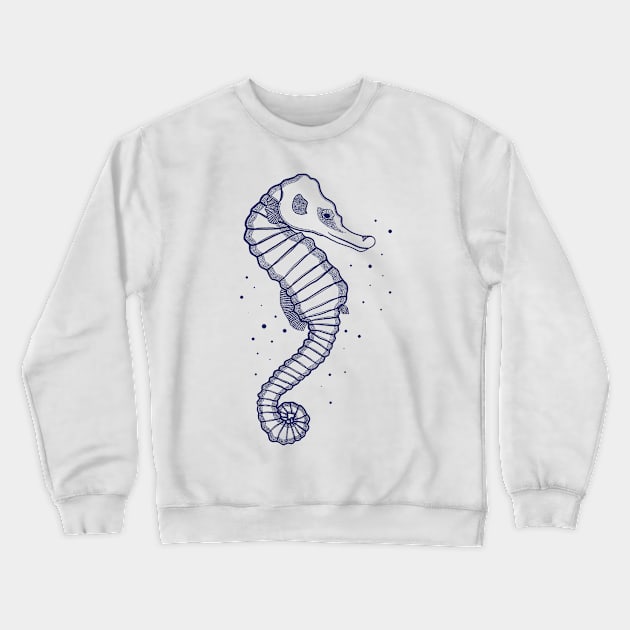 Sea horse Crewneck Sweatshirt by Flyingrabbit